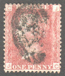 Great Britain Scott 33 Used Plate 212 - JC - Click Image to Close